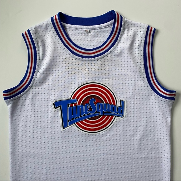Space Jam Tune Squad Bugs Jersey Size Large #11 White Basketball Shirt EUC - Picture 6 of 16